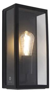 Lampă de perete inteligentă de exterior neagră, incl. WiFi ST64 IP44 - Rotterdam