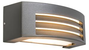 Lampă de perete inteligentă antracit IP44 inclusiv Wifi P45 - Hurricane 1
