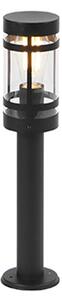 Lampă inteligentă de exterior neagră 50 cm IP44 inclusiv WiFi ST64 - Gleam