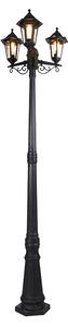 Felinar inteligent de exterior negru cu 3 lumini, inclusiv Wifi ST64 - New Haven
