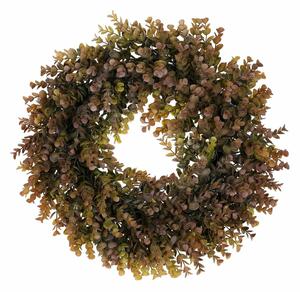 Coroniță de eucalipt, diametru 50 cm, verde-violet