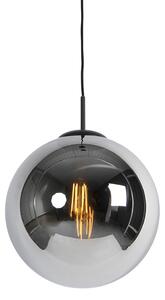 Pendul inteligent negru cu sticlă fumurie 30 cm incl. Wifi ST64 - Pallon