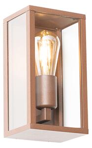 Lampă de perete inteligentă maro rugină 26 cm IP44 incl. WiFi ST64 - Charlois