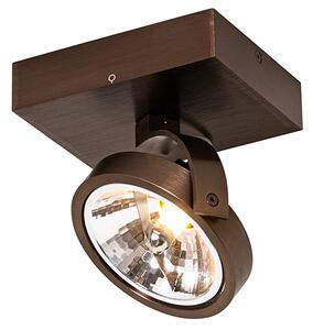 Spotlight de design bronz închis rotativ și înclinabil - Go