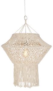 Lampă suspendată rustică Macramé 90 cm - String