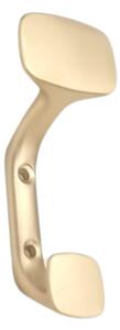 Agatatoare cuier TOLEDO C0 112x44 mm, 2 agatatori, brushed gold