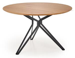Masă Houston 541Stejar auriu, Negru, 8cm, MDF, Metal