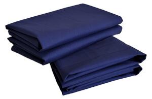 Set 2 Fete de perna Kotonia Home, 100% bumbac, ranforce color uni, dimensiunea 40x40 cm, albastru