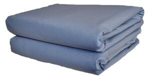 Husa pat Kotonia Home - 2 persoane, ranforce color uni, 100% bumbac, pentru saltea 180x200+30 cm,gri