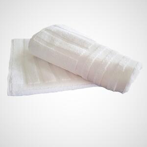 Pachet 3 prosoape Kotonia Home Waves 3 - pentru picioare - 100% Bumbac, 50x70 cm, alb, 500g/mp