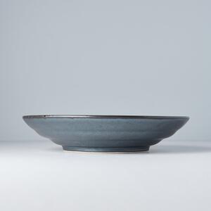 Bol servire din ceramică MIJ Pearl, ø 29 cm, gri - negru