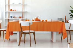 Fata de masa Kotonia Home - Delice Orange, 160x300 cm, 100% bumbac
