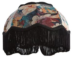 Abajur din material textil cu design floral și interior alb 31,5/15/14 - Heritage