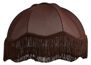 Abajur din material textil maro cu interior alb 45/15/21,5 - Heritage