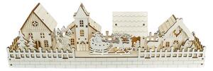 Decor iluminat de Crăciun Snow Village , 40 x 13 x8 cm, LED