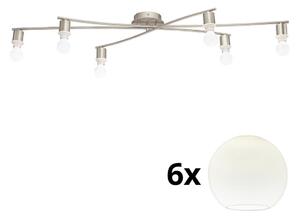 Plafonieră LED Eglo MY CHOICE 6xE14/4W/230V crom/alb