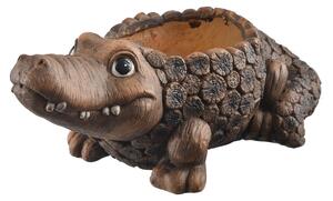 InDecor Capac pentru oală din ceramică crocodilRona , 51 x 28 x 21 cm