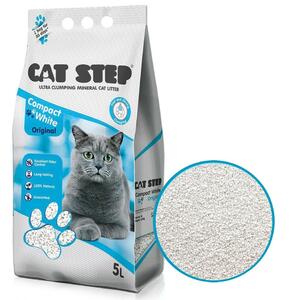 Gunoi mineral pentru pisici Cat Step Compact WhiteOriginal, 5 l