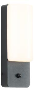 Lampă de perete de exterior neagră cu senzor crepuscular, inclusiv LED - Shift