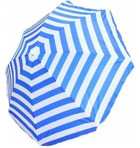 Umbrela de plaja alb-albastru BEACH 160 cm