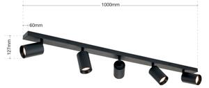 Orion - Plafonieră cu spoturi SEAN 5xGU10/13W/230V negru