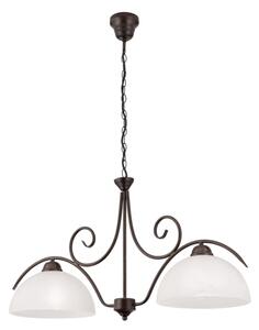 Orion - Lustra suspendată pe lanț RULA 2xE27/40W/230V alb/bronz