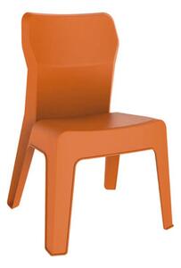 Scaun pentru copii Jan Garbar 38x38,6x59,5 cm plastic portocaliu