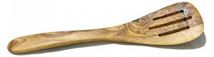 Spatula cu model din lemn de maslin 30 35 cm