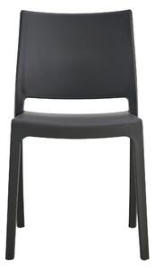 Scaun din plastic negru KLEM