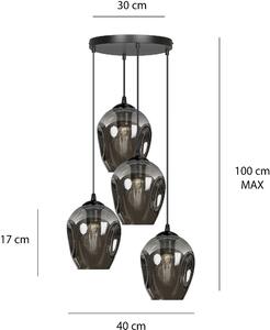 Emibig Istar lampă suspendată 4x60 W negru 680/4PREM