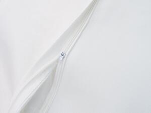 Husa de perna decorativa VINING LEAVES 40x40 cm, alba