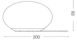 Lampă LED de masă Ideal Lux NINFEA 1xGX53/9W/230V alb