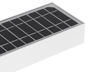Aplică de exterior albă cu faza scurtă și senzor solar - Kayo