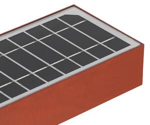 Aplică roșie de exterior cu faza scurtă și senzor solar - Kayo