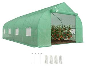Outsunny Sera Gradina Verde Pentru Legume 6x3x2 | Aosom Romania