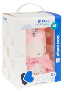 Paturica moale 75x100 cm Kikkaboo Baby blanket 3D Hippo Dreams