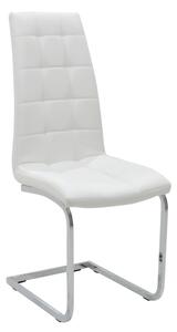 Scaun Bucatarie/Dining Frankos Piele Ecologica Alb