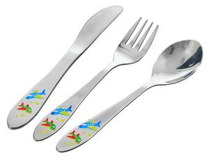 Set de tacâmuri pentru copii AVIOANE, 3 piese