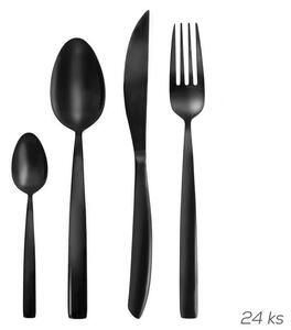 Tacâmuri inox BLACK LUXURE, 24 piese