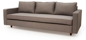 Canapea extensibila Claire, 3 locuri, lada depozitare, peste 100 culori disponibile, dimensiune pe comanda de la 210x95cm