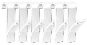 Cârlige pentru caloriferul din baie, transparente, set 6 buc