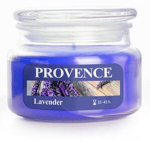 Lumânare în borcan cu capac LAVANDĂ, 200 g