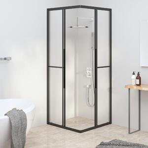 Cabină de duș, negru, 70x70x180 cm, ESG mat