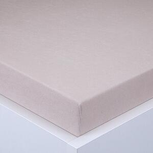 Cearşaf cu elastic frotir EXCLUSIVE culoarea cafelei 90 x 200 cm