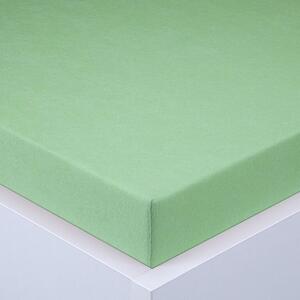 Cearşaf cu elastic frotir EXCLUSIVE verde deschis 160 x 200 cm