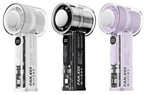 Ventilator 3000 mAh cu mini turbina ajustabila, design transparent