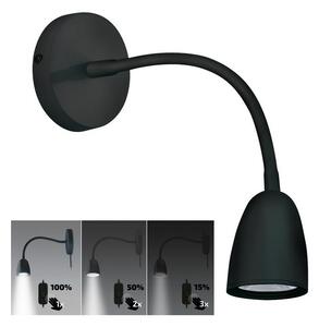 Veioză LED de perete dimabilă LED/4W/230V neagră Brilagi