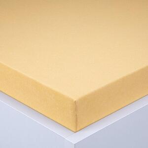 Cearşaf cu elastic frotir EXCLUSIVE galben 160 x 200 cm