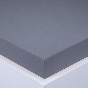 Cearşaf cu elastic jersey EXCLUSIVE antracit 160 x 200 cm