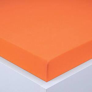 Cearşaf cu elastic jersey EXCLUSIVE portocaliu 160 x 200 cm